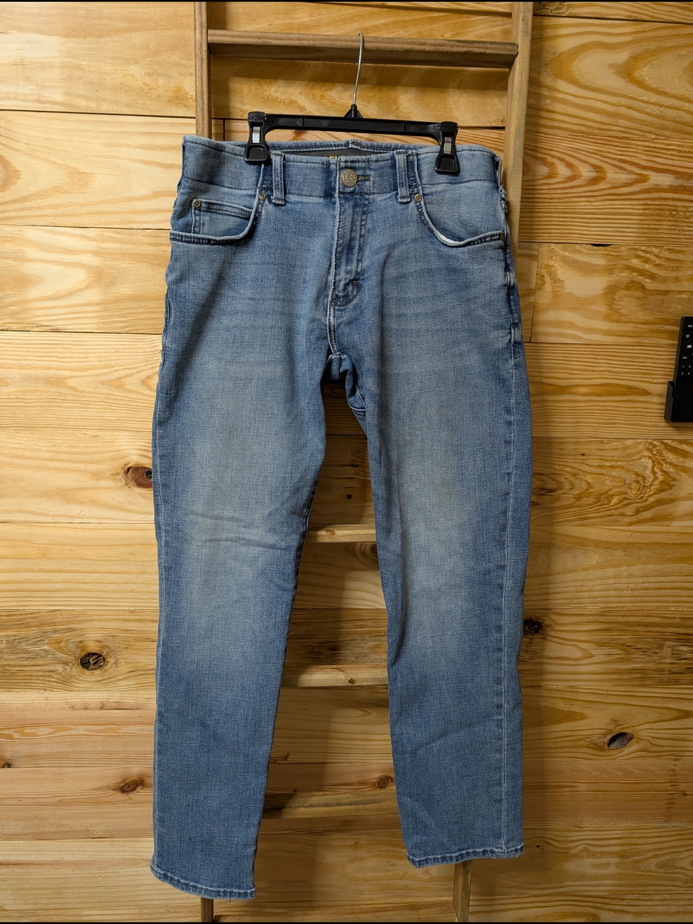 Lee Men's Light Blue Straight Jeans 30x30